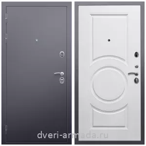 Красивые входные двери, Дверь входная Армада Люкс Антик серебро / МДФ 16 мм МС-100 Белый матовый