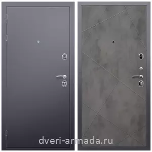 Готовые входные двери, Дверь входная Армада Люкс Антик серебро / МДФ 10 мм ФЛ-291 Бетон темный