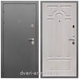Офисные, Дверь входная Армада Оптима Антик серебро / МДФ 16 мм ФЛ-58 Дуб белёный