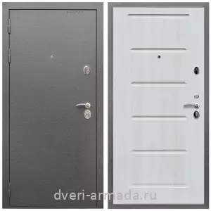 Входные двери 2050 мм, Дверь входная Армада Оптима Антик серебро / МДФ 16 мм ФЛ-39 Дуб Филадельфия крем