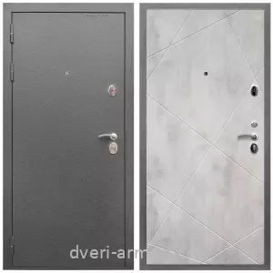 С порошковым напылением, Дверь входная Армада Оптима Антик серебро / МДФ 10 мм ФЛ-291 Бетон светлый