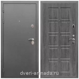 Правые входные двери, Дверь входная Армада Оптима Антик серебро / МДФ 10 мм ФЛ-38 Дуб Филадельфия графит