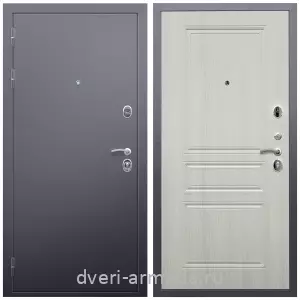 2 контура, Недорогая дверь входная в квартиру Армада Люкс Антик серебро / МДФ 6 мм ФЛ-243 Лиственница беж