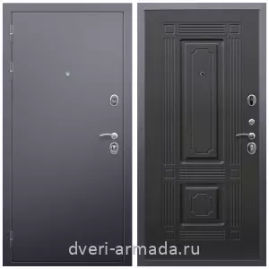 Входные двери 2050 мм, Дверь входная стальная Армада Люкс Антик серебро / МДФ 6 мм ФЛ-2 Венге от завода на дачу с панелями