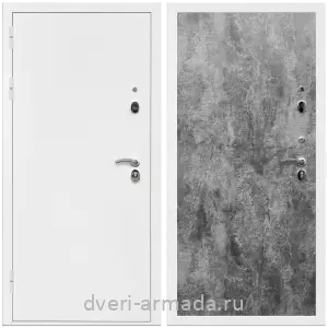 Входные двери с двумя петлями, Дверь входная Армада Оптима Белая шагрень / МДФ 6 мм ПЭ Цемент темный