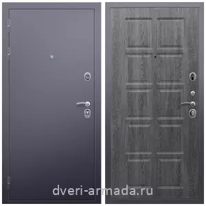 Входные двери 2050 мм, Дверь входная Армада Люкс Антик серебро / МДФ 10 мм ФЛ-38 Дуб Филадельфия графит