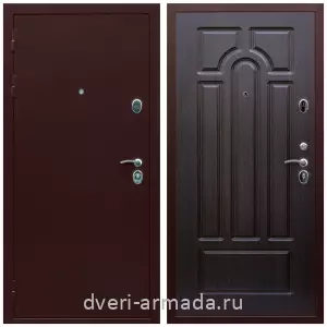 Входные двери 880 мм, Дверь входная Армада Люкс Антик медь / МДФ 16 мм ФЛ-58 Венге