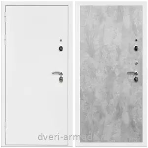 Входные двери с двумя петлями, Дверь входная Армада Оптима Белая шагрень / МДФ 6 мм ПЭ Цемент светлый