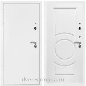 Красивые входные двери, Дверь входная Армада Оптима Белая шагрень / МДФ 16 мм МС-100 Белый матовый