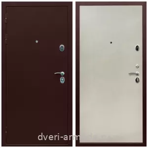 Входные двери 880 мм, Дверь входная утепленная Армада Люкс Антик медь / МДФ 6 мм ПЭ Венге светлый