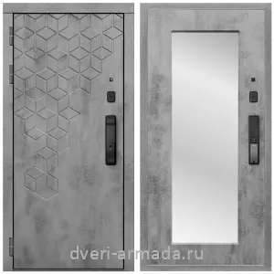 Современные входные двери, Дверь входная Армада МДФ 16 мм Квадро Kaadas K9 /  МДФ 16 мм ФЛЗ-пастораль, Бетон темный