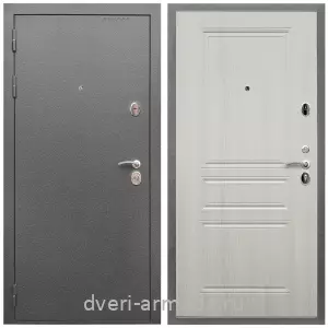 С порошковым напылением, Дверь входная Армада Оптима Антик серебро / МДФ 6 мм ФЛ-243 Лиственница беж