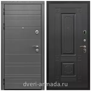 Черные входные двери, Металлическая дверь входная Армада Роял Вуд МДФ 10 мм графит / МДФ 6 мм ФЛ-2 Венге