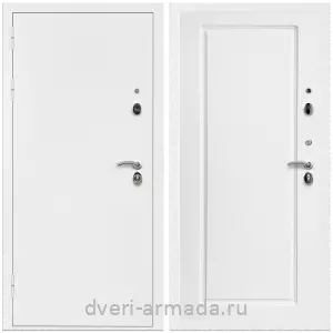 2 контура, Дверь входная Армада Оптима Белая шагрень / МДФ 16 мм ФЛ-119 Белый матовый