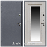 С зеркалом и шумоизоляцией, Дверь входная Армада Лондон 2 Антик серебро / ФЛЗ-120 Дуб беленый