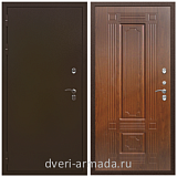Входные двери для подъезда, Дверь входная утепленная для загородного дома Армада Термо Молоток коричневый/ ФЛ-2 Мореная береза